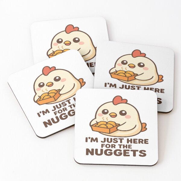 Item preview, Solo estoy aquí por los nuggets – Humor retro sobre pollo designed and sold by Rajasekar.