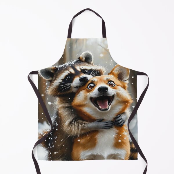 Item preview, Winter Hug – Raccoon and Corgi Friendship designed and sold by AmetistLight.