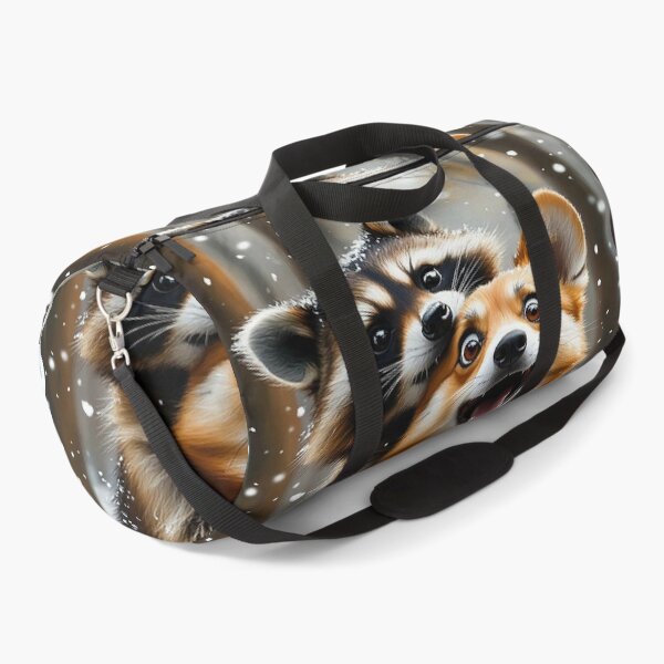 Item preview, Winter Hug – Raccoon and Corgi Friendship designed and sold by AmetistLight.