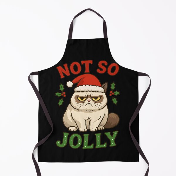 Item preview, Not So Jolly – Grumpy Cat in Christmas Hat designed and sold by AEROSPACE-IND.