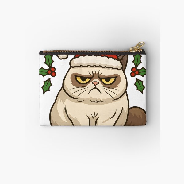 Item preview, Not So Jolly – Grumpy Cat in Christmas Hat designed and sold by AEROSPACE-IND.