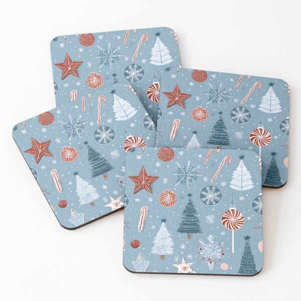 Item preview, Christmas trees, stars and sweets - Christmas pattern #4 designed and sold by 3ling_Design.