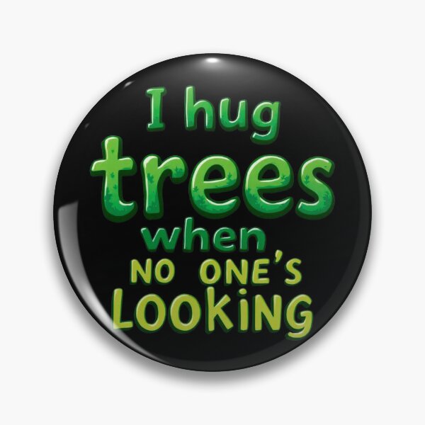 Item preview, I Hug Trees When No One's Looking Cartoon Style designed and sold by SholoStudio.
