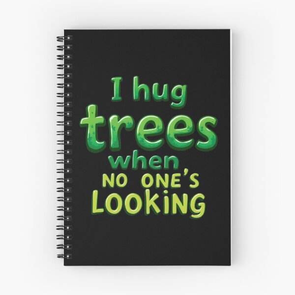 Item preview, I Hug Trees When No One's Looking Cartoon Style designed and sold by SholoStudio.