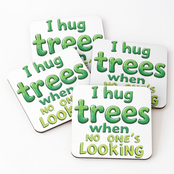 Item preview, I Hug Trees When No One's Looking Cartoon Style designed and sold by SholoStudio.