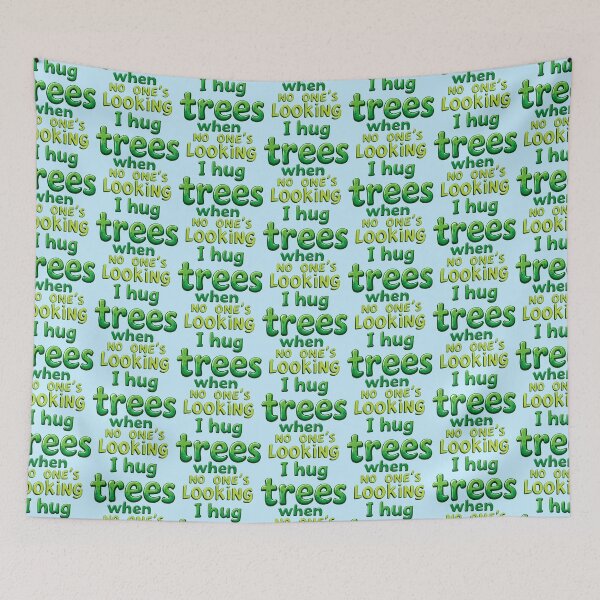 Item preview, I Hug Trees When No One's Looking Cartoon Style designed and sold by SholoStudio.
