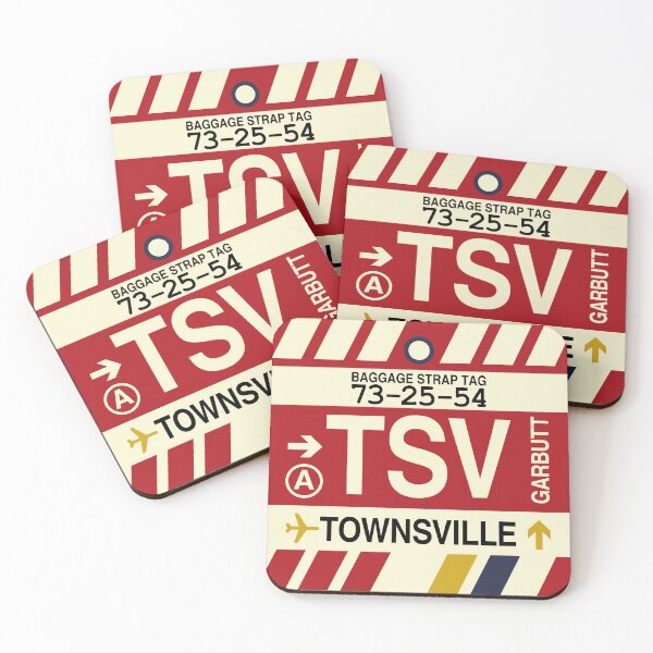 Item preview, TSV Townsville • Airport Code Art • Jet Age Design designed and sold by YHMDesigns.