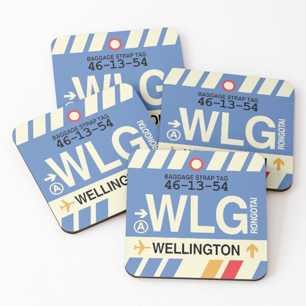 Item preview, WLG Wellington • Airport Code Art • Jet Age Design designed and sold by YHMDesigns.