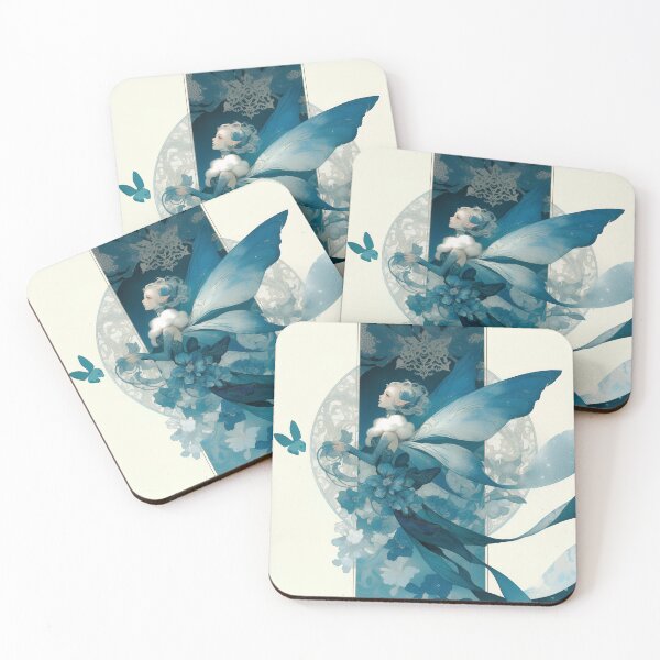 Item preview, Blue Fairie with a butterfly designed and sold by Lenycherry_art.