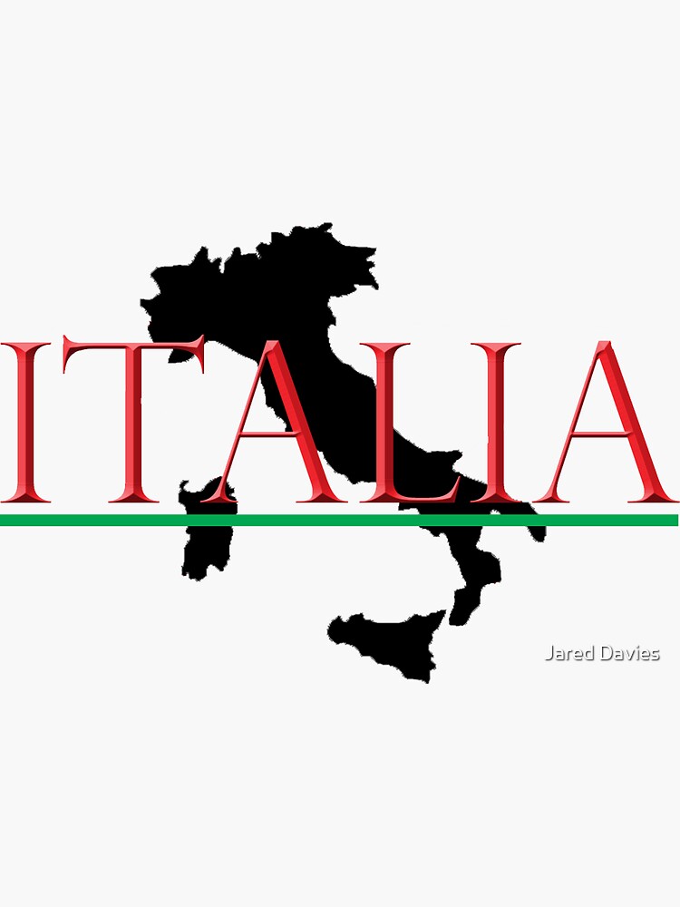 "Italia Italian Boot" Sticker by MilitaryCandA Redbubble