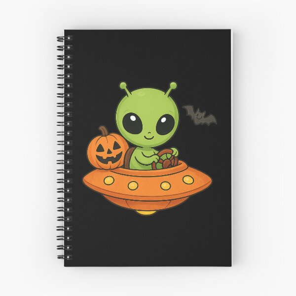 Item preview, Lindo alienígena calabaza ovni murciélago Halloween designed and sold by YnMstudio25.