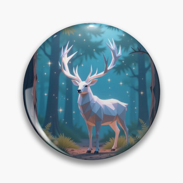Item preview, Mystic White Stag in Fantasy Forest – Magical Twilight Dream by FotoworldEdel designed and sold by FotoworldEdel.
