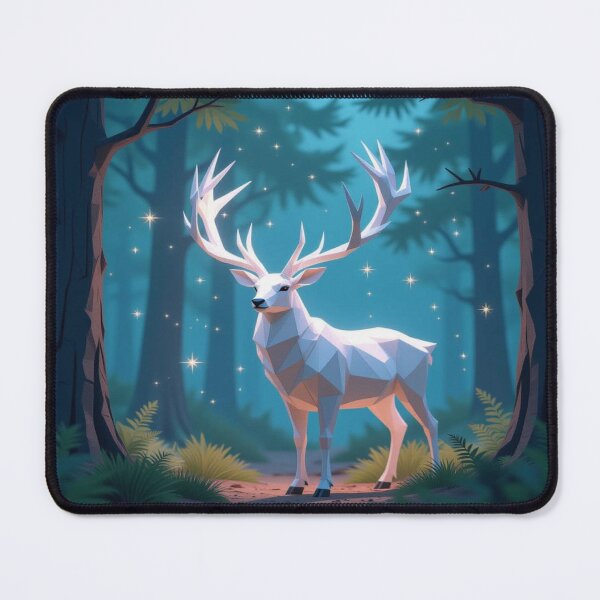 Item preview, Mystic White Stag in Fantasy Forest – Magical Twilight Dream by FotoworldEdel designed and sold by FotoworldEdel.