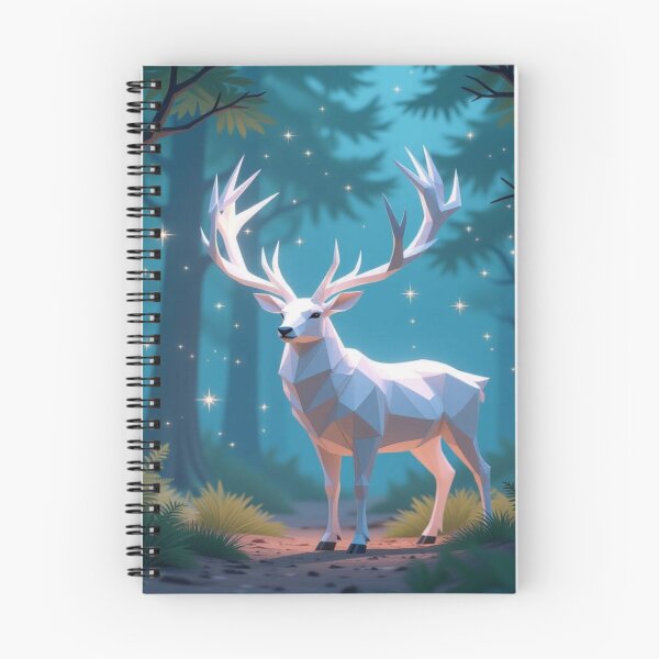 Item preview, Mystic White Stag in Fantasy Forest – Magical Twilight Dream by FotoworldEdel designed and sold by FotoworldEdel.