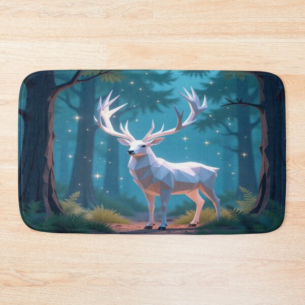 Item preview, Mystic White Stag in Fantasy Forest – Magical Twilight Dream by FotoworldEdel designed and sold by FotoworldEdel.