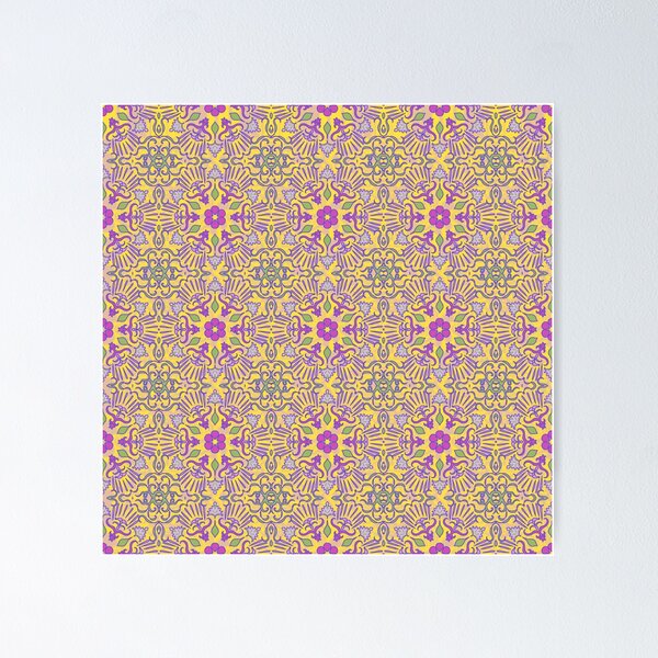 Item preview, Golden Thai Blossom Harmony Pattern designed and sold by thanratdesign.