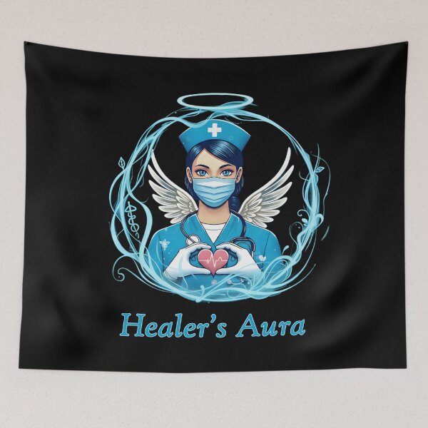 Item preview, Healer’s Aura – Angelic Nurse Healthcare Hero designed and sold by SidTastic .