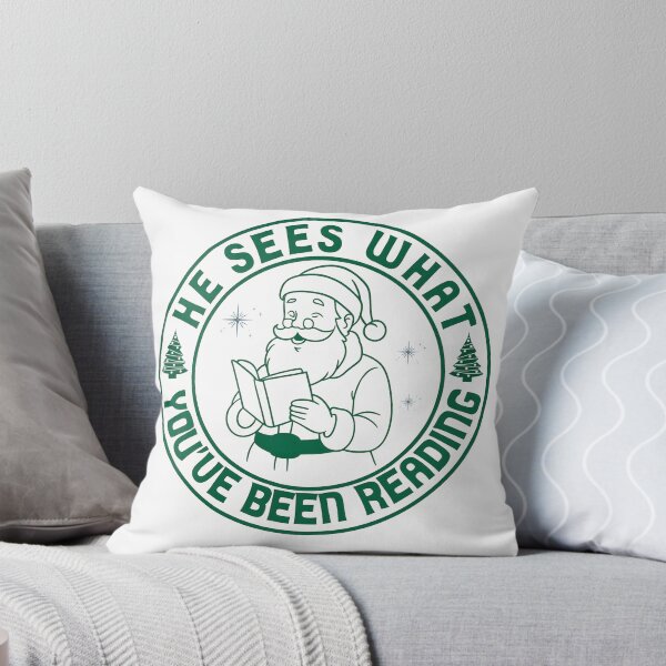 Item preview, He Sees What You've Been Reading Santa Knows Christmas Bookish designed and sold by BeLdiAuRa.