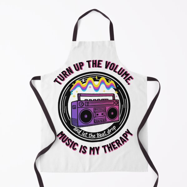 Item preview, Music Is My Therapy - Turn Up The Volume Retro Boombox designed and sold by Enga6.