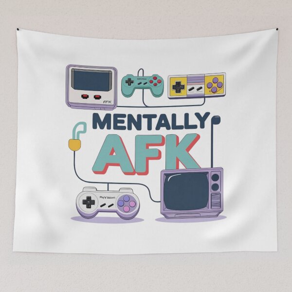 Artikelvorschau, Mental AFK | Design zur Sensibilisierung für die psychische Gesundheit von Gamern entworfen und verkauft von LOLbySA.