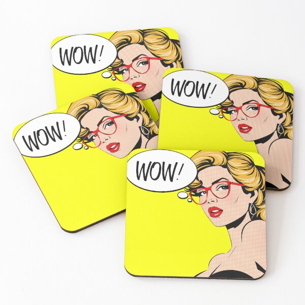 Item preview, WOW Pop art girl illustration designed and sold by Zummi.