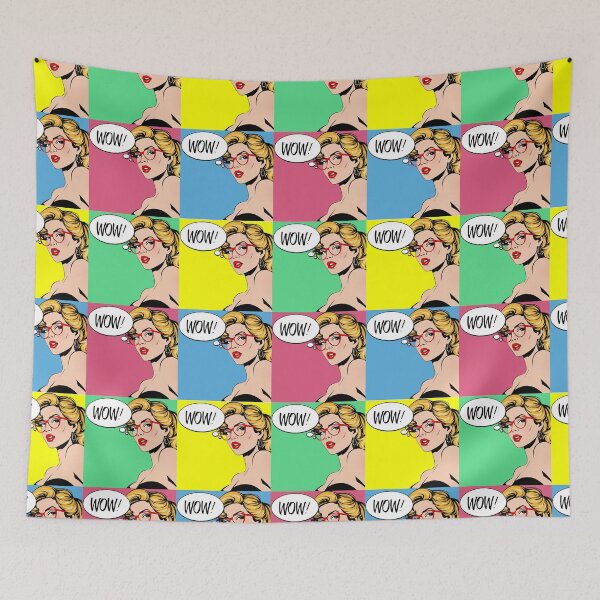 Item preview, WOW Pop art girl illustration designed and sold by Zummi.