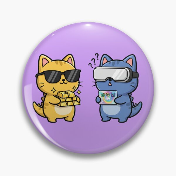 Item preview, Kawaii CatZilla: Gold Bars vs NFTs designed and sold by KakangMudi.