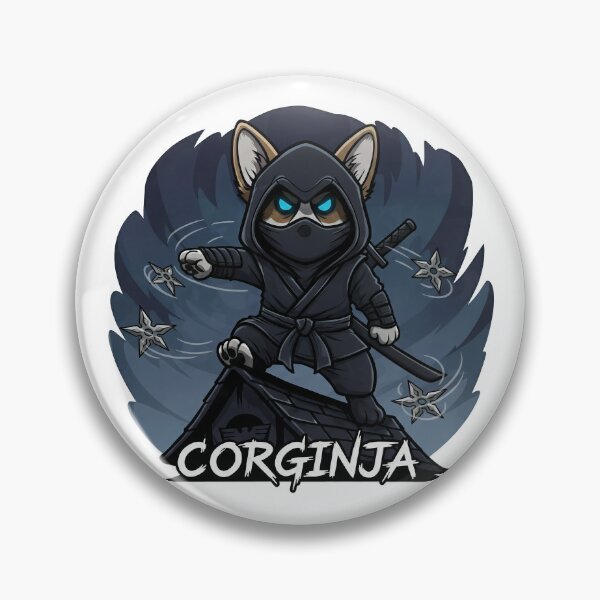 Item preview, Corginja | The Corgi Ninja Warrior Art designed and sold by TheArtForge.