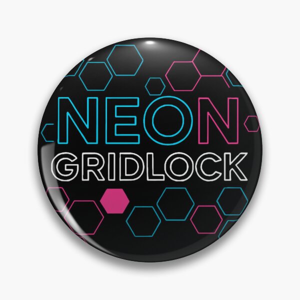 Item preview, Neon Gridlock — Futuristic Typography Within Digital Hex Fields designed and sold by Artiviose.