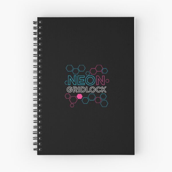 Item preview, Neon Gridlock — Futuristic Typography Within Digital Hex Fields designed and sold by Artiviose.