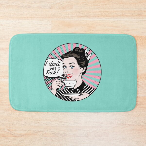 Item preview, Pop Art retro woman IDGAF feminist Sticker designed and sold by Zummi.
