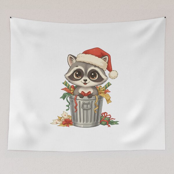 Item preview, Merry Trashmas Funny Raccoon Christmas Sticker designed and sold by Basferr..