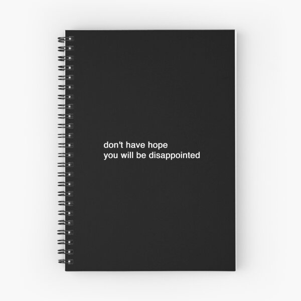 Item preview, don't have hope you will be disappointed (white version) designed and sold by Hi-kari.