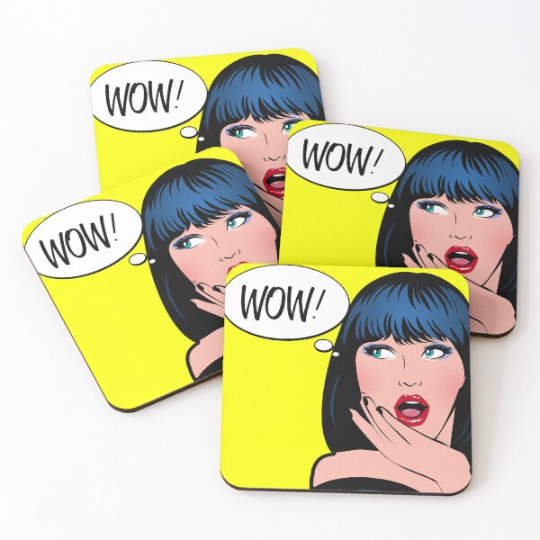 Item preview, Pop art inspired illustration Wow! designed and sold by Zummi.