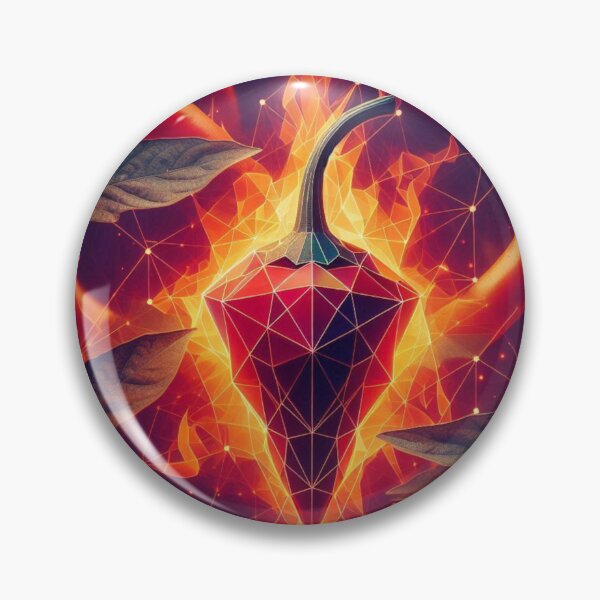 Item preview, Flaming Hot Geometric Chili designed and sold by mrf2thed.