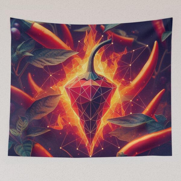 Item preview, Flaming Hot Geometric Chili designed and sold by mrf2thed.