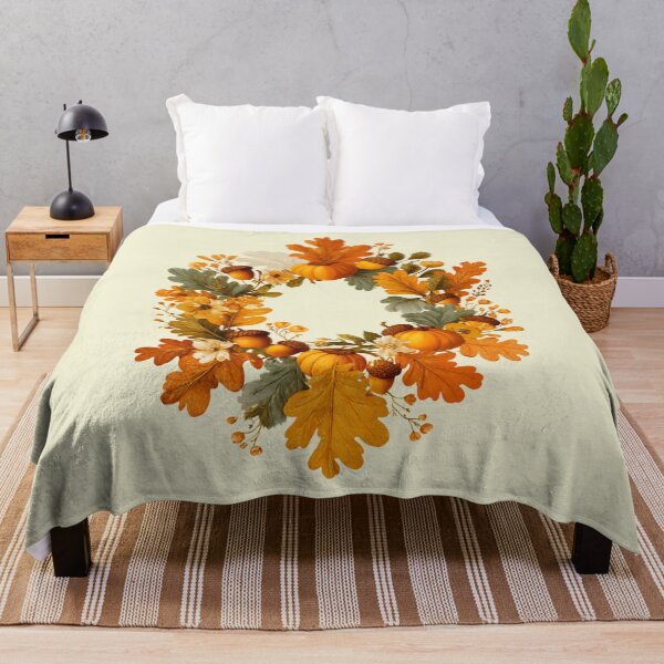 Item preview, Autumn wreath with pumpkins and acorns – Thanksgiving decoration illustration designed and sold by Meiersbeste.