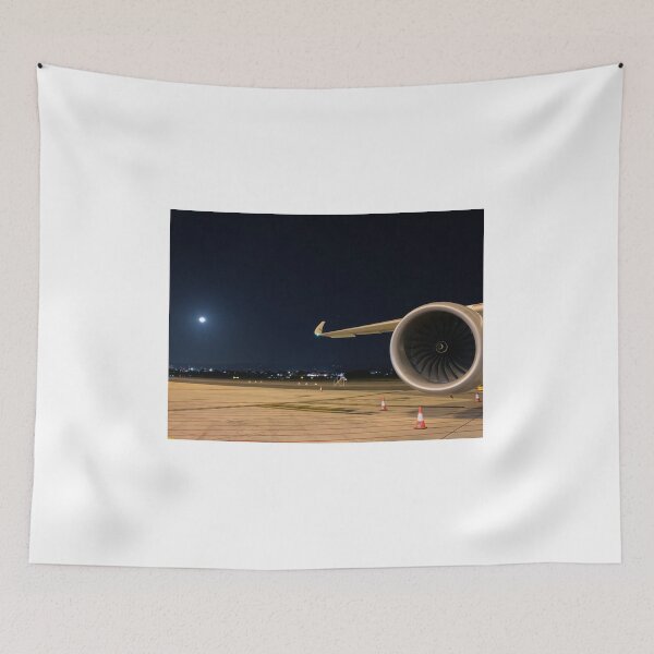 Item preview, Moonlit Engine – Night at the Airport designed and sold by aeropeep.