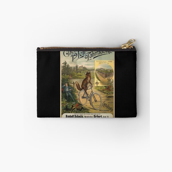 Item preview, Vintage Bicycle Art Print | Claes Pfeil Bicycle Poster | Art Nouveau Advertising | Fox on Bike | Whimsical Wall Decor designed and sold by artofuniverse.