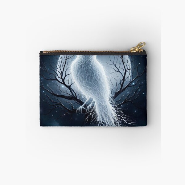 Item preview, Hologram of a white raven in a gloomy, misty forest designed and sold by mrf2thed.