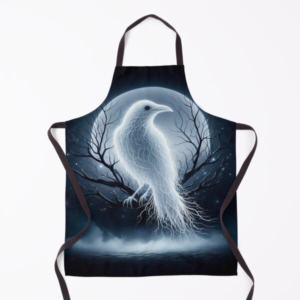 Item preview, Hologram of a white raven in a gloomy, misty forest designed and sold by mrf2thed.