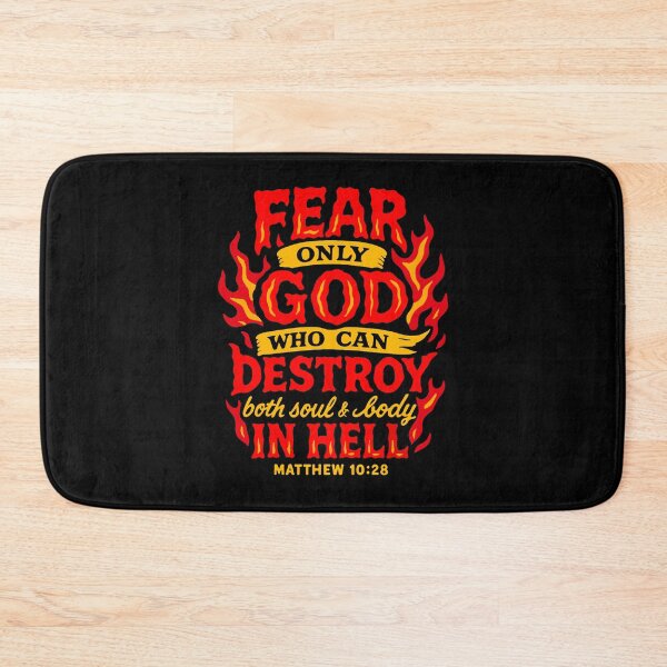 Item preview, Matthew 10:28 Fear Only God Who Can Destroy Both Soul And Body In Hell designed and sold by plushism.