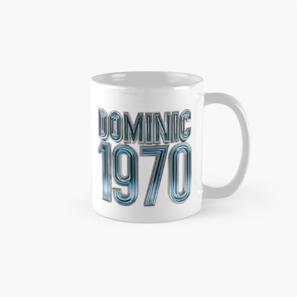 Item preview, Dominic 1970 Chrome Retro Typography Design designed and sold by AlexLineArt.