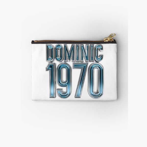 Item preview, Dominic 1970 Chrome Retro Typography Design designed and sold by AlexLineArt.