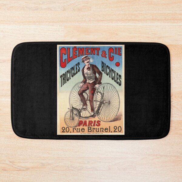 Item preview, Vintage Clément & Cie Bicycle Poster | Art Nouveau Style | Antique Cycling Decor | Elegant Man on Tricycle | Parisian Charm designed and sold by artofuniverse.