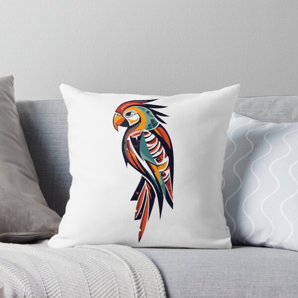 Item preview, Abstract Neon Parrot – Vibrant Geometric Tropical Art designed and sold by snoezelstudio.