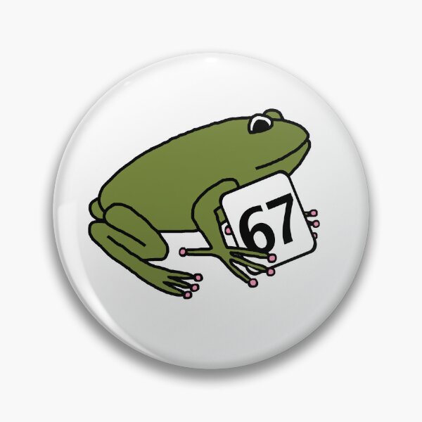 Item preview, Six Seven 6 7 Funny Frog Memes designed and sold by ellenhenry.