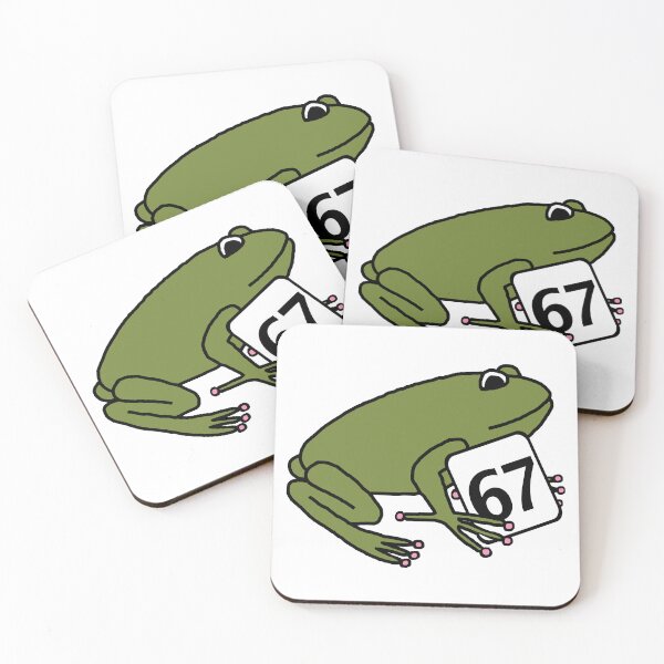 Item preview, Six Seven 6 7 Funny Frog Memes designed and sold by ellenhenry.