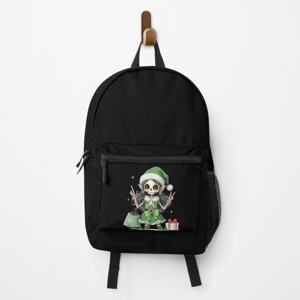 Item preview, Santa’s Helper Skeleton Girl | Cute Elf Christmas Skeleton Design designed and sold by ColorSplash123.