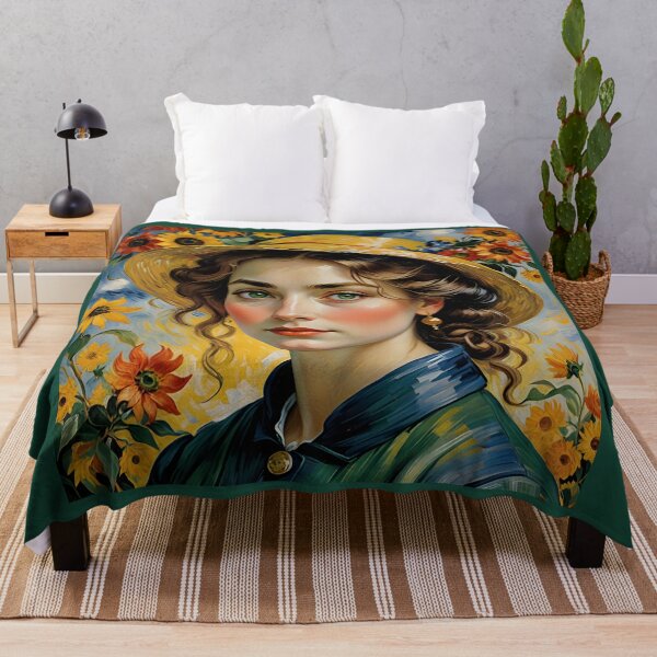 Item preview, Beautiful woman surrounded by flowers designed and sold by Henrybubbles400.